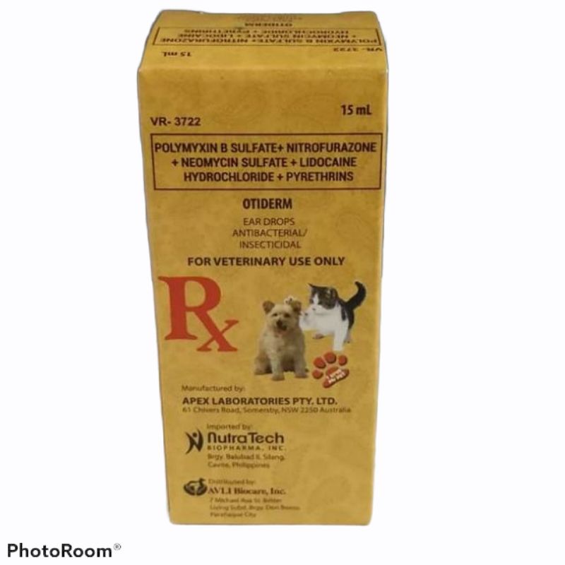 Otiderm Ear Drops For Dogs and Cats Shopee Philippines