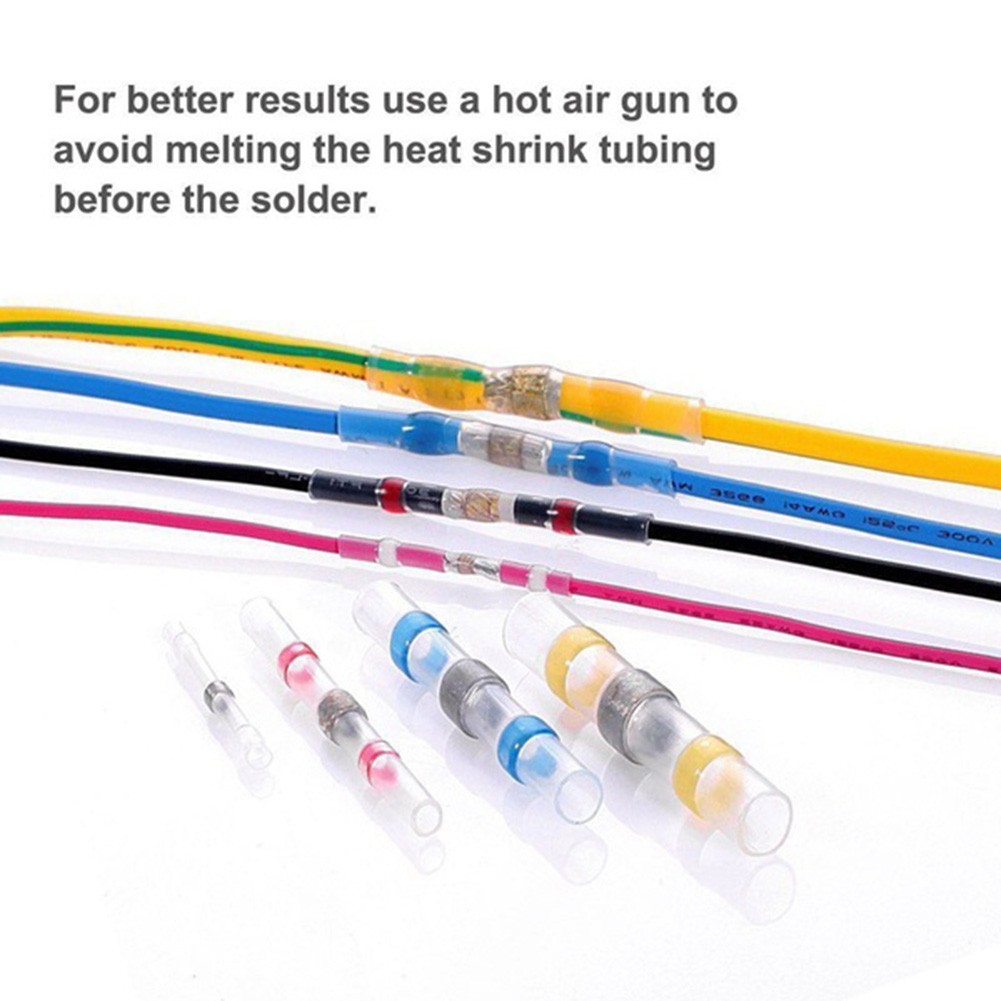 10pcs Practical Electrical Waterproof Seal Heat Shrink Butt Terminals Solder Sleeve Wire Connectors