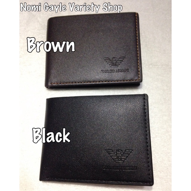 giorgio armani leather wallet