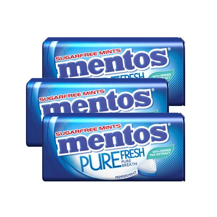 Mentos Pure Fresh Peppermint Tin Pack of 3 | Shopee Philippines