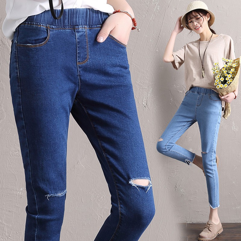 women's high rise cropped jeans