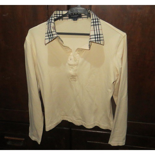 Burberry Long Sleeves Polo Shirt | Shopee Philippines