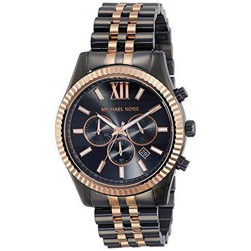 michael kors black lexington watch