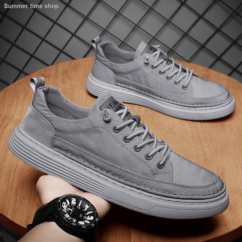 39-44[ST] Men Shoes Ice Silk Shoes Trend Canvas Shoes Men Casual Shoes ...