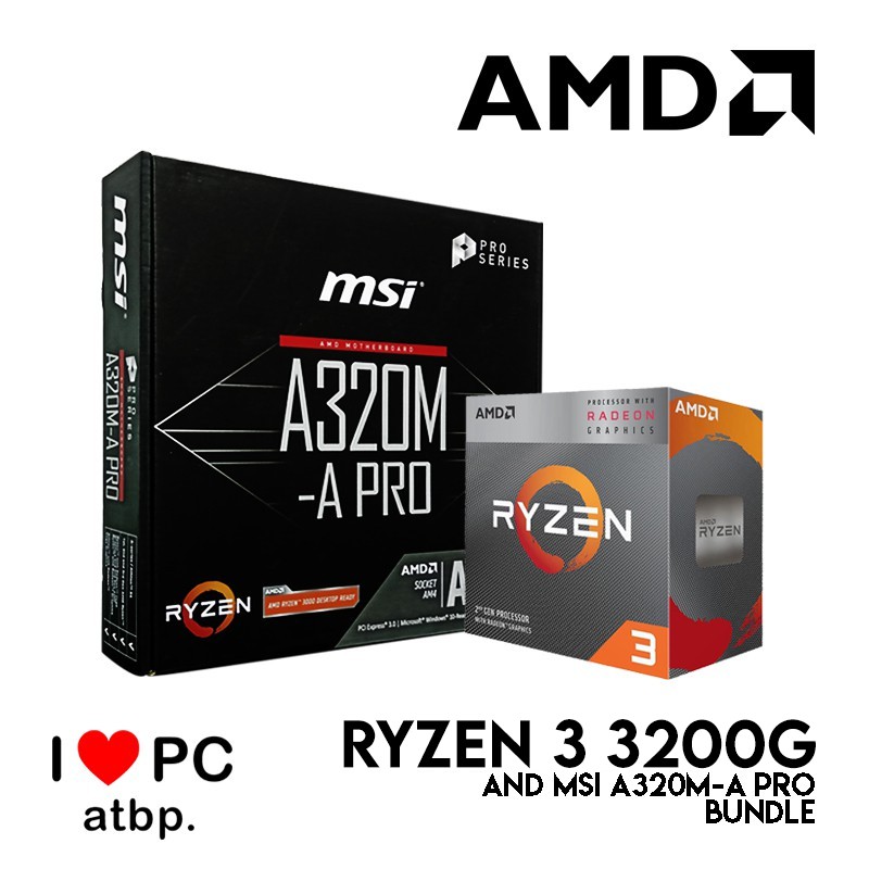 Amd Ryzen 3 30g And Msi A3m A Pro Bundle Shopee Philippines