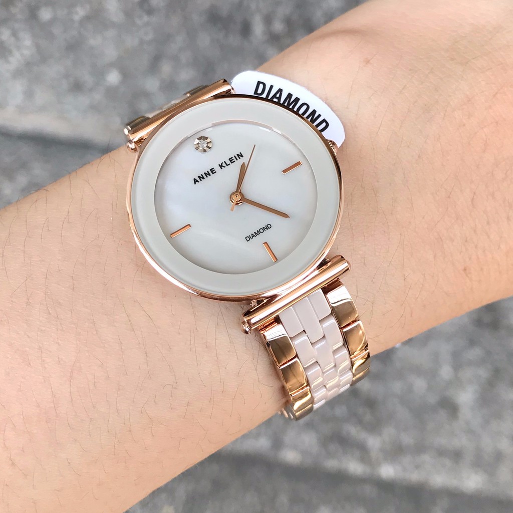 anne klein diamond watch