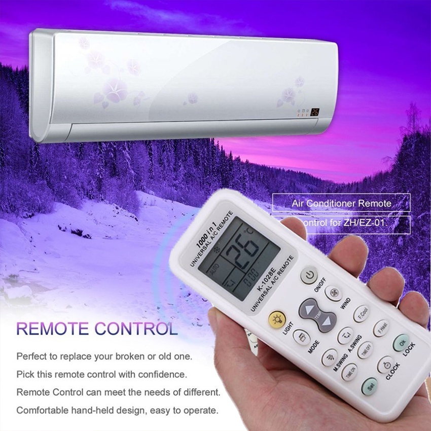 1000 in1 K1028E Universal Wireless Remote Aircon Control AC Digital