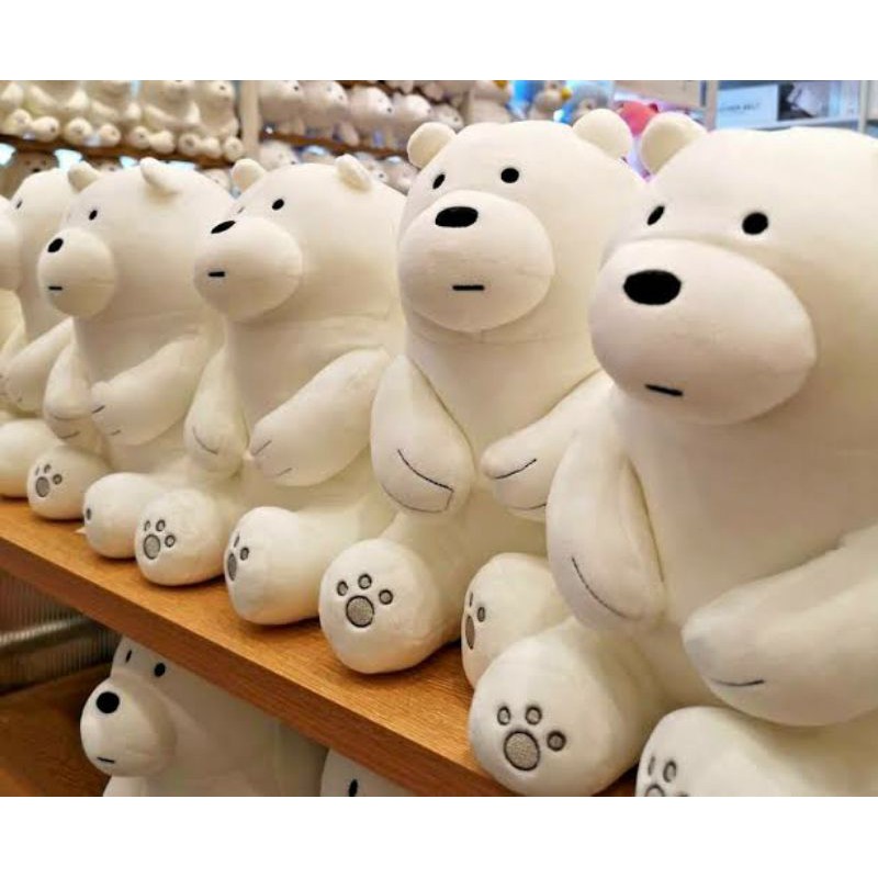 we bare bears ice bear stuffed toy