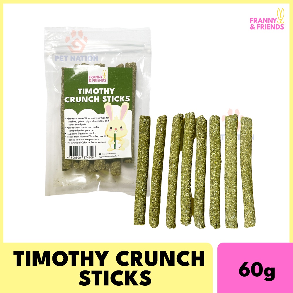 Franny & Friends Timothy Crunch Sticks Timothy Hay Sticks Rabbit Chew