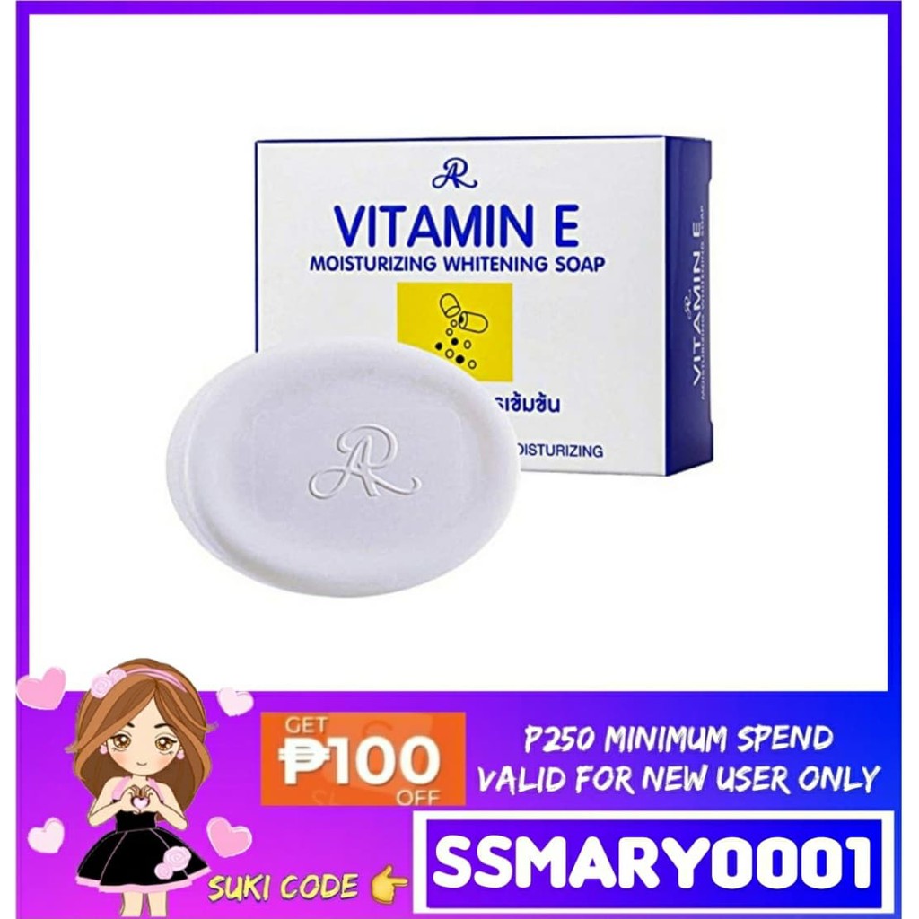 AR VITAMIN E Moisturizing Whitening Soap (AUTHENTIC) Shopee Philippines