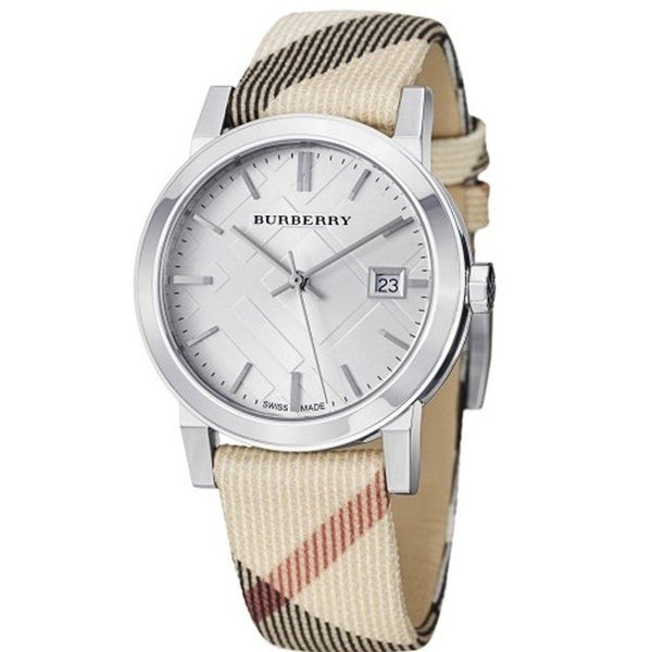 BURBERRY LEATHER STRAP WATCH | Shopee 