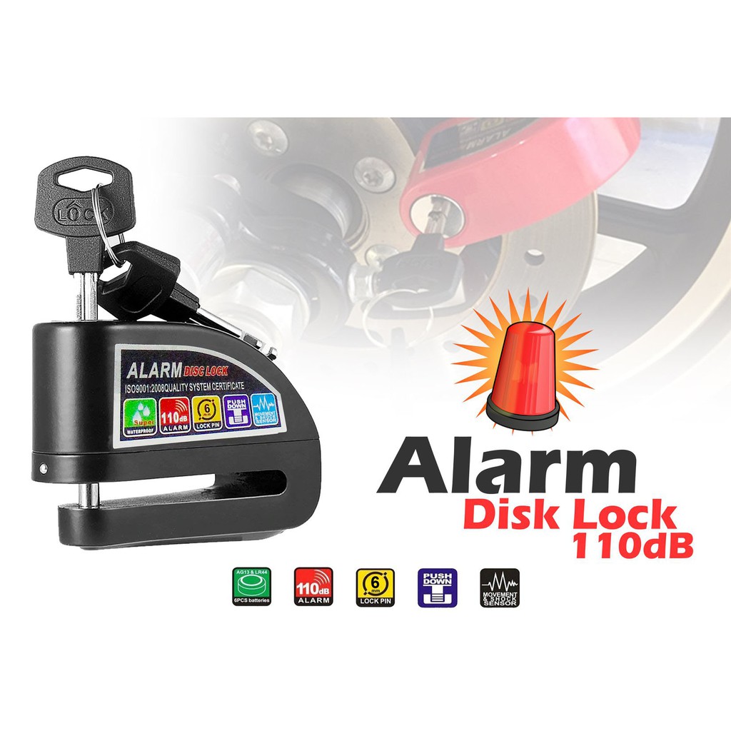 alarm disk lock