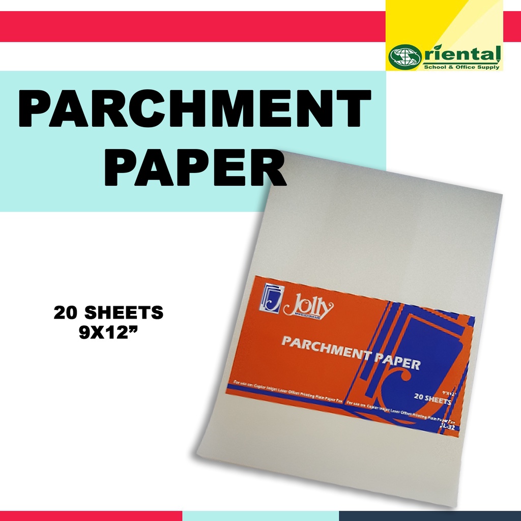 Repack Jolly Printable Parchment Paper 20 Sheets A4 Size for Diplomas or for Baking Materials