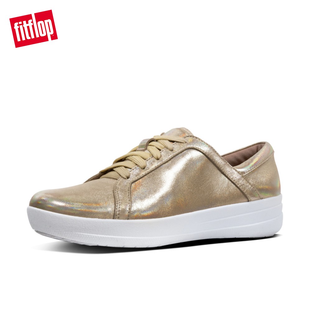 fitflop gold sneakers