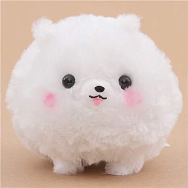 Kawaii 12 inch Pomeranian Round Dog Plush Cute Japanese Pometan Soft Plushie 