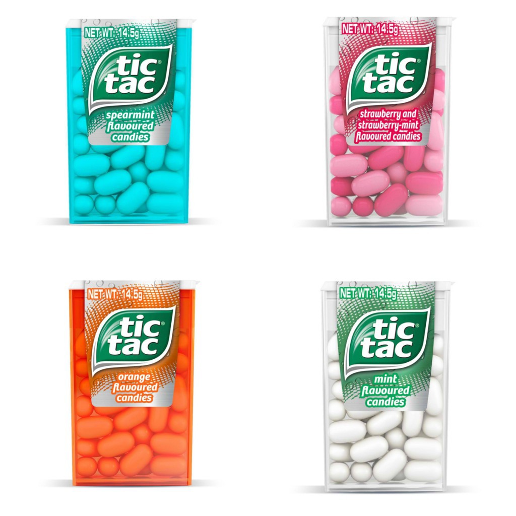 Tic Tac Mint Candy ( Spear / Strawberry / Orange / Fresh ) Shopee