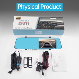 AIODIY DVR Dash Cam Full HD1080P Car Video Camera with Dual Lens for Vehicles Front &  Mirror #9