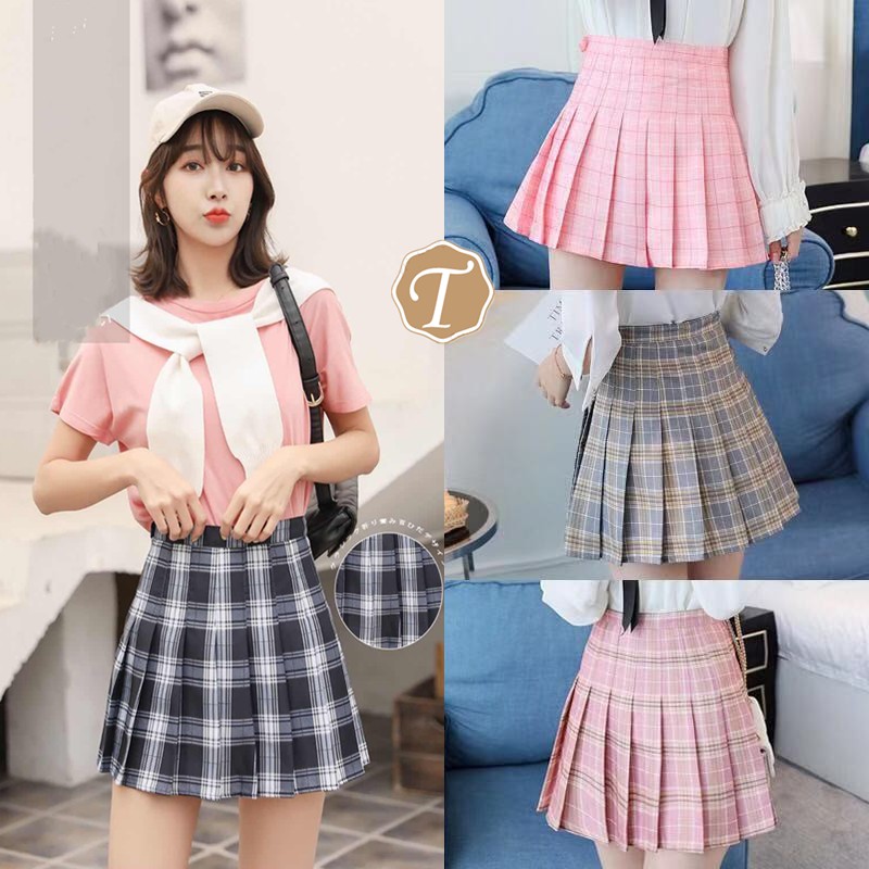 I U Korean Fashion Womens High Waist Skirt Slim Pleated I U Korean Fashion Womens High Waist Skirt Slim Pleated