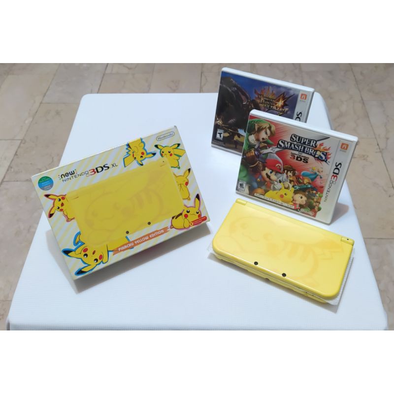 New Nintendo 3ds Xl Pikachu Yellow Edition Shopee Philippines