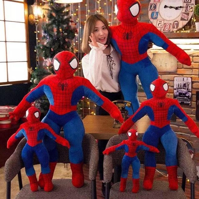 Spiderman plush toy big doll child gift 
