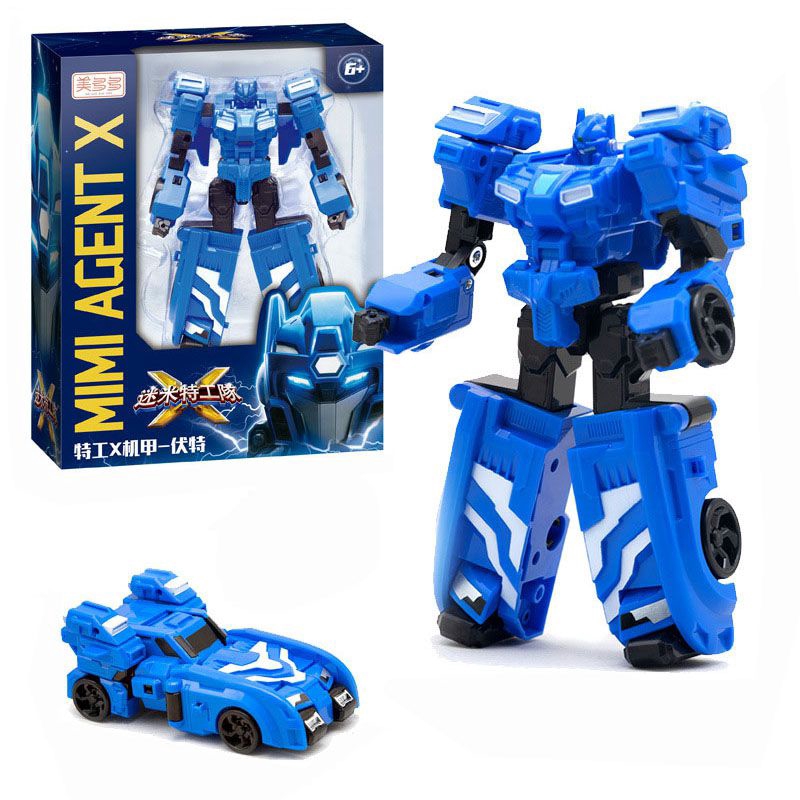 blue robot toy