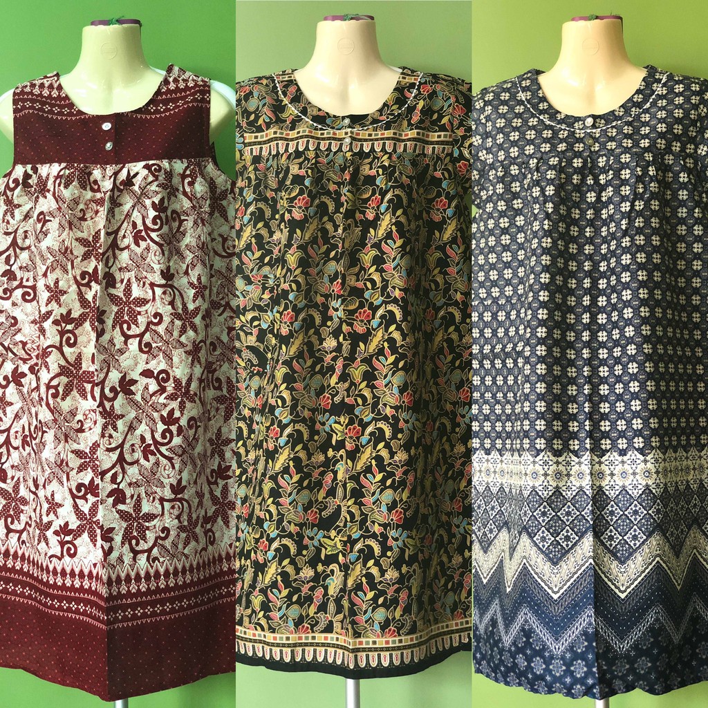 NEW COTTON Batik  Daster  Pambahay MEDIUM Size Shopee  