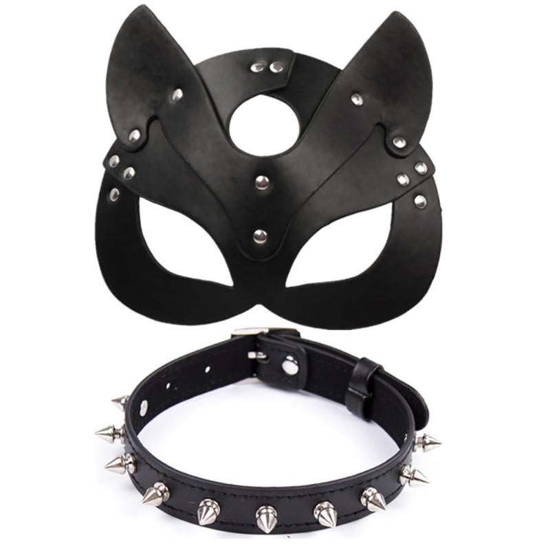 Bdsm Sex Toys Porn - Porn Fetish Head Mask Whip BDSM Bondage Restraints PU Leather Cat Halloween  Mask Roleplay Sex Toy Fo | Shopee Philippines