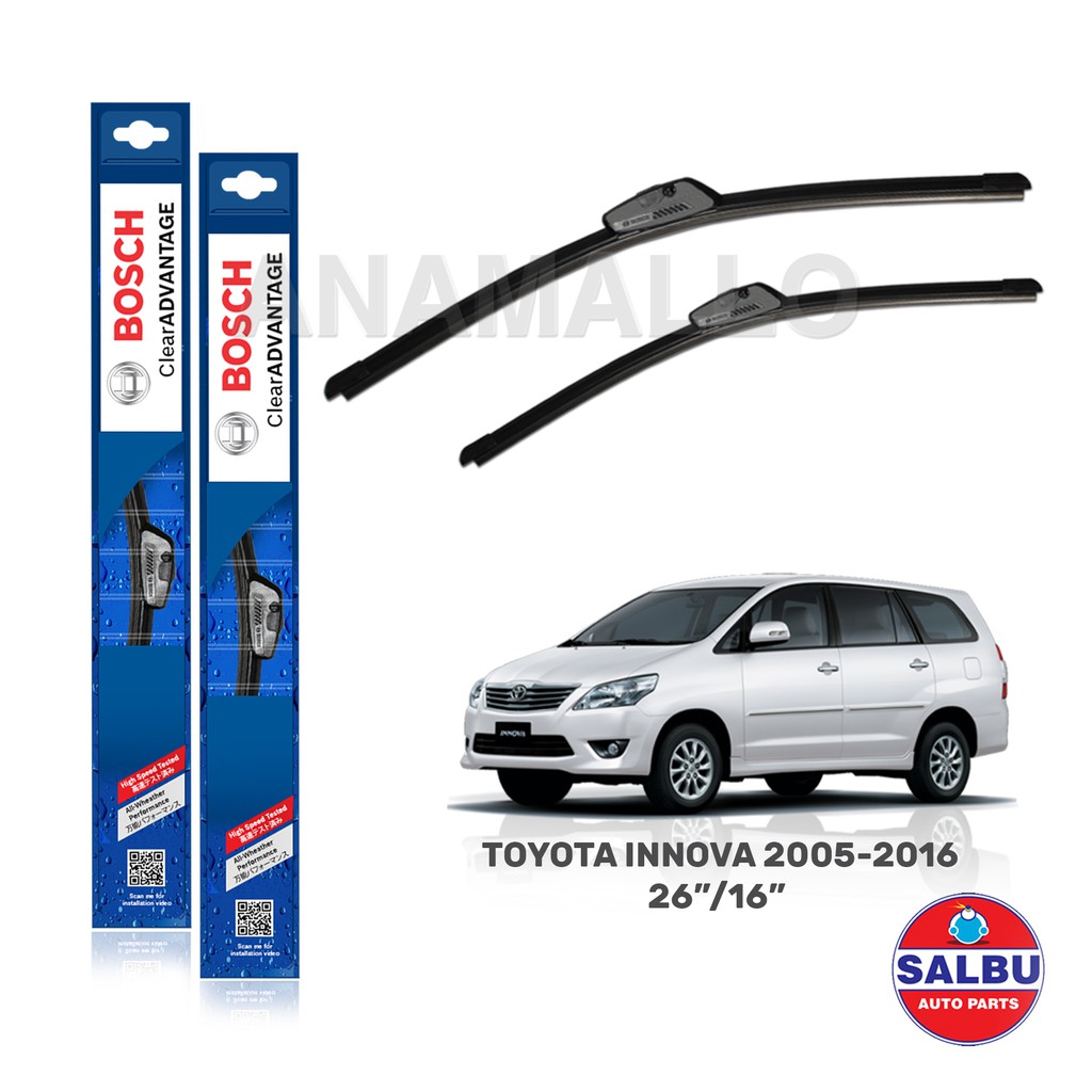 Bosch Clear Advantage Wiper Blade For Toyota Innova 2005 2016 26