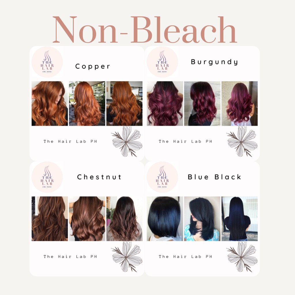 Bleaching Hair Color Chart