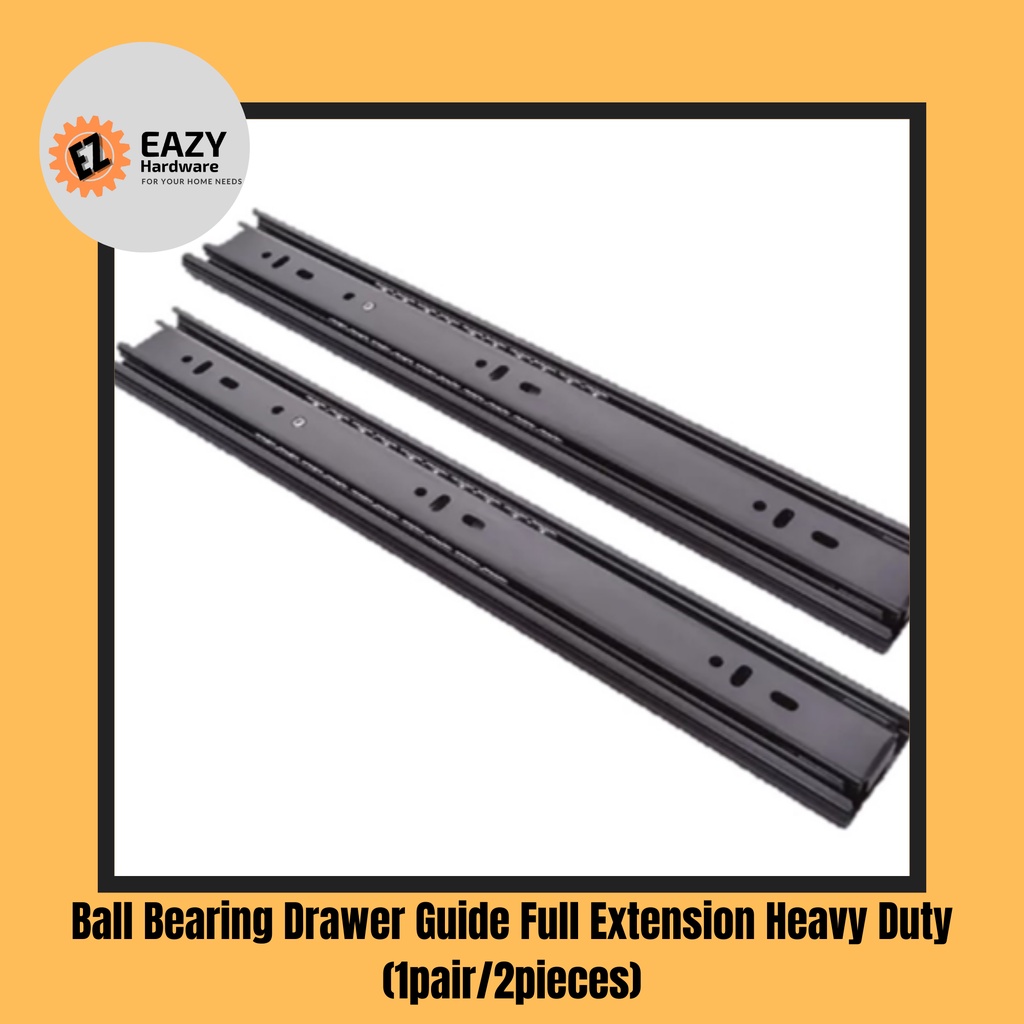 Ball Bearing Drawer Guide Full Extension Heavy Duty (Soft Closing