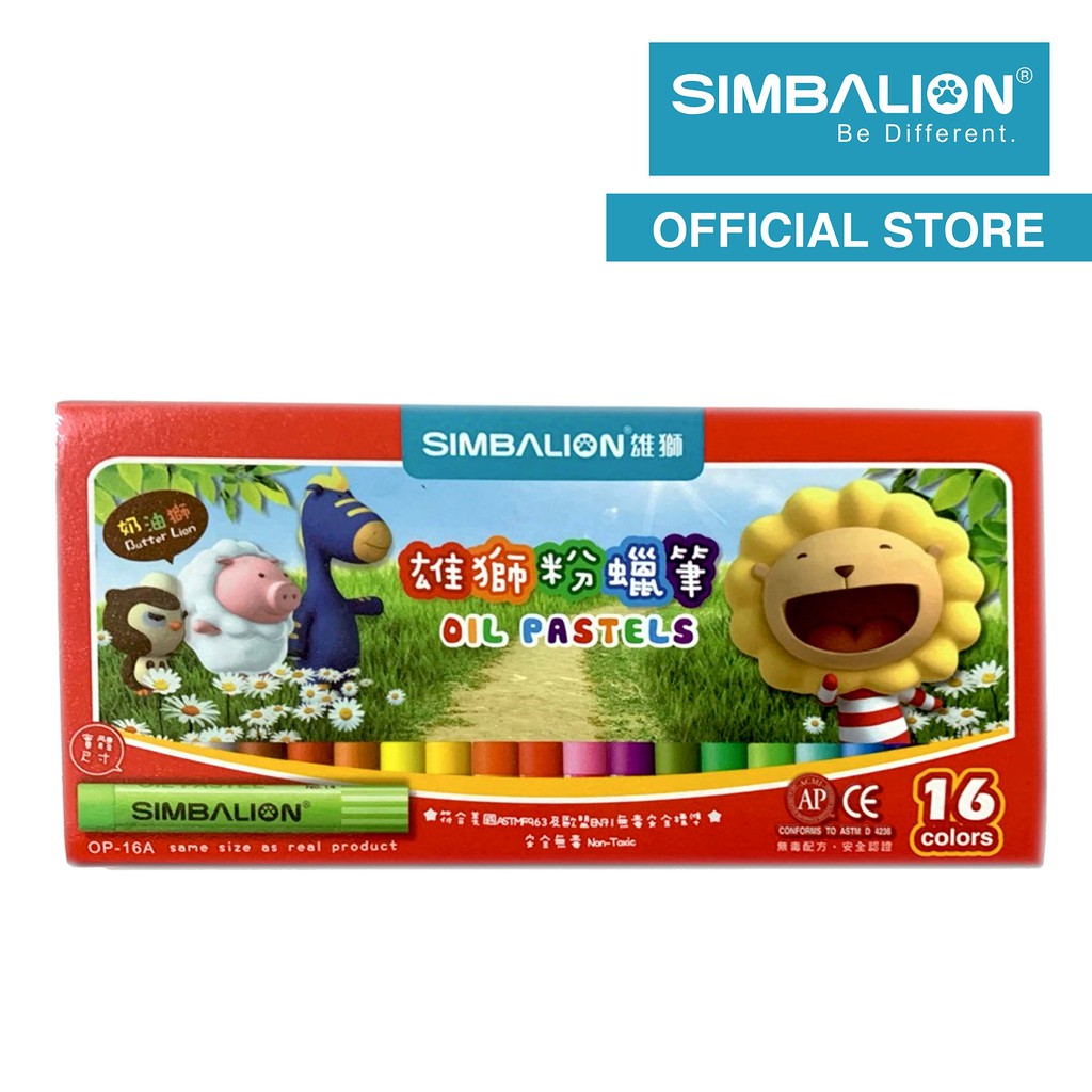 Simbalion Oil Pastel OP16 (16 colors) | Shopee Philippines