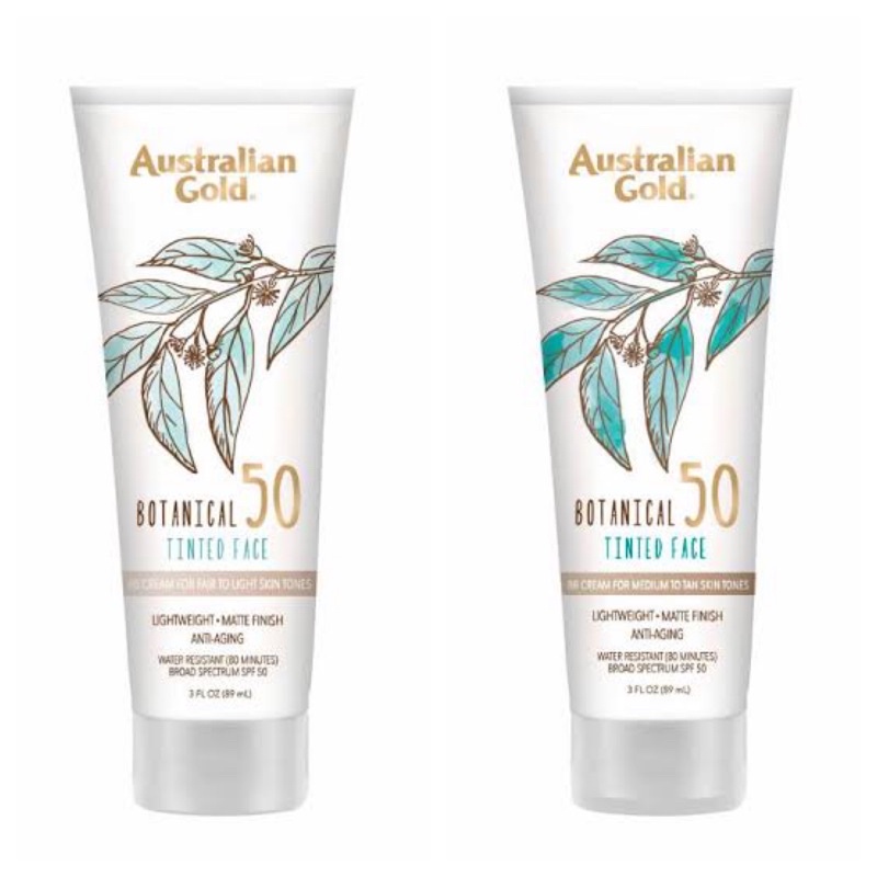 Australian Gold Botanical Sunscreen SPF50 Tinted Face BB Cream Shopee