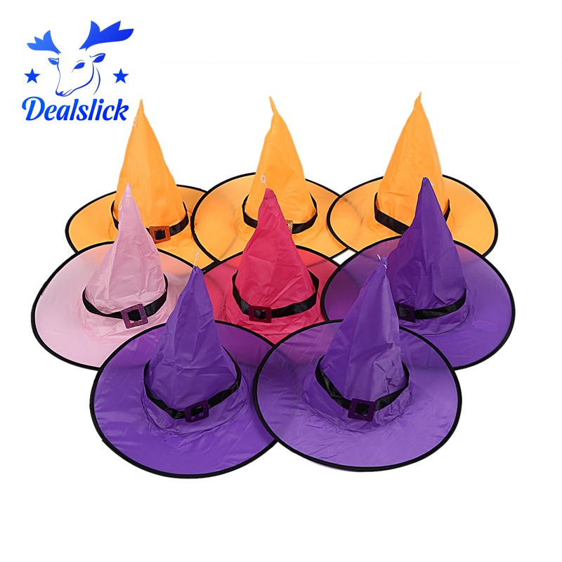 hanging lighted witches hats