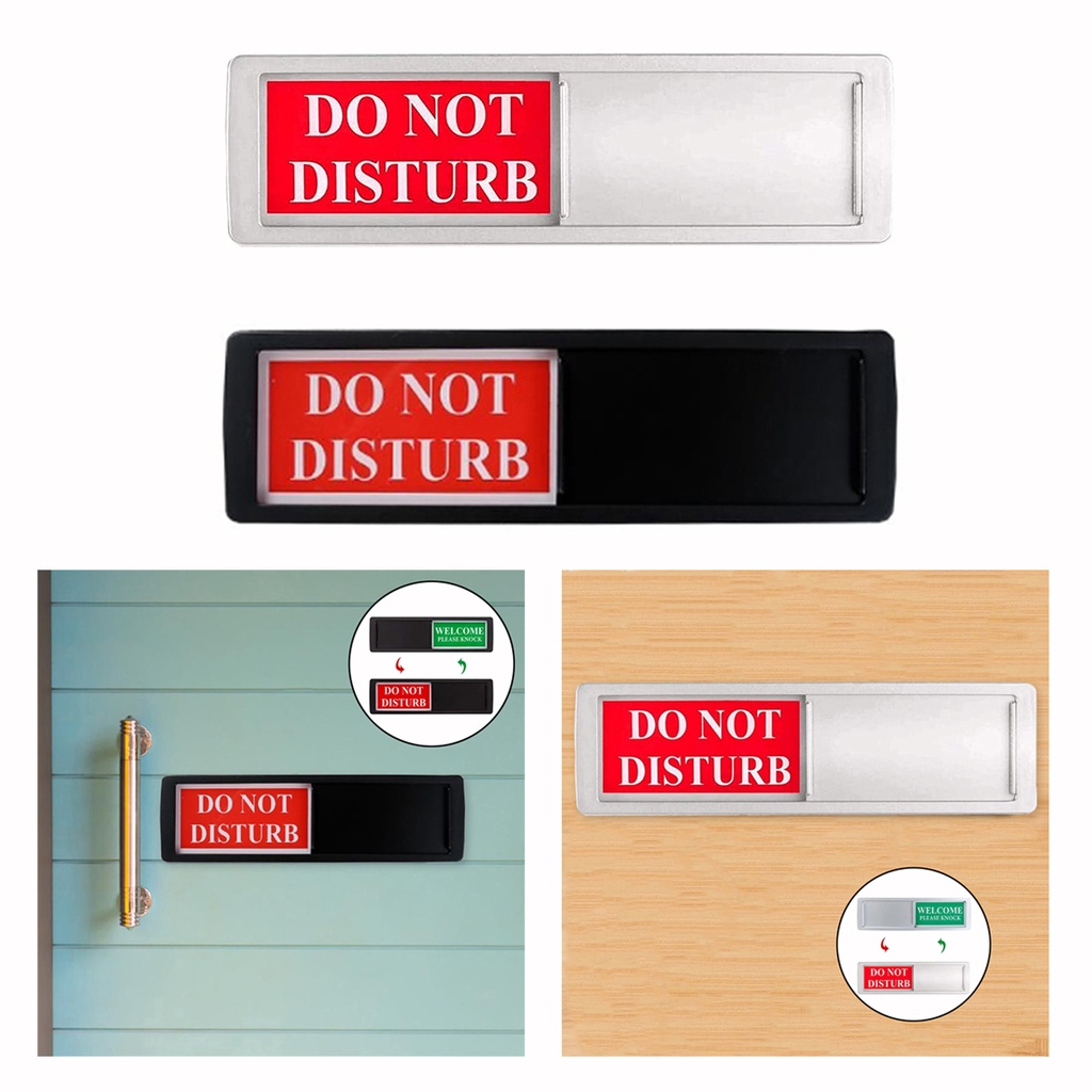 Do Not Disturb/Welcome Privacy Slide Door Sign Conference Room Office Indicator 