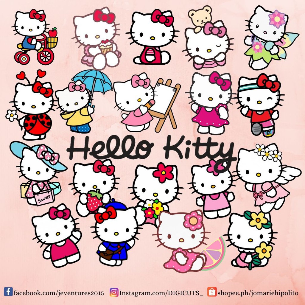 20 pcs HELLO KITTY Sticker Set | Shopee Philippines