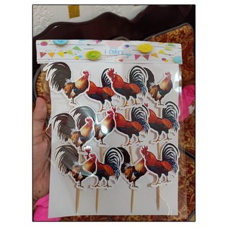 Cockfight Sabong Theme Birthday Cake Topper Print In High Glossy Photo Paper Shopee Philippines