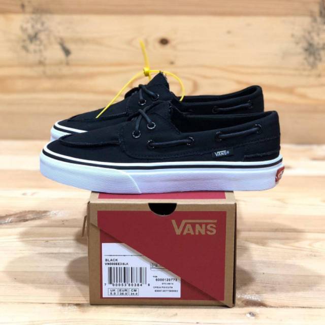 vans zapato del barco black