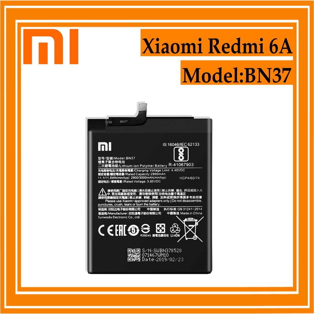 Xiaomi Redmi 6a Battery Model Bn37 3000mah Original Equipment Manufacturer Shopee Philippines
