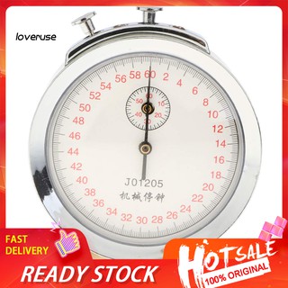 Mechanical Stopwatch Stop Clock 60s 0.1s Timer School Teaching Aid