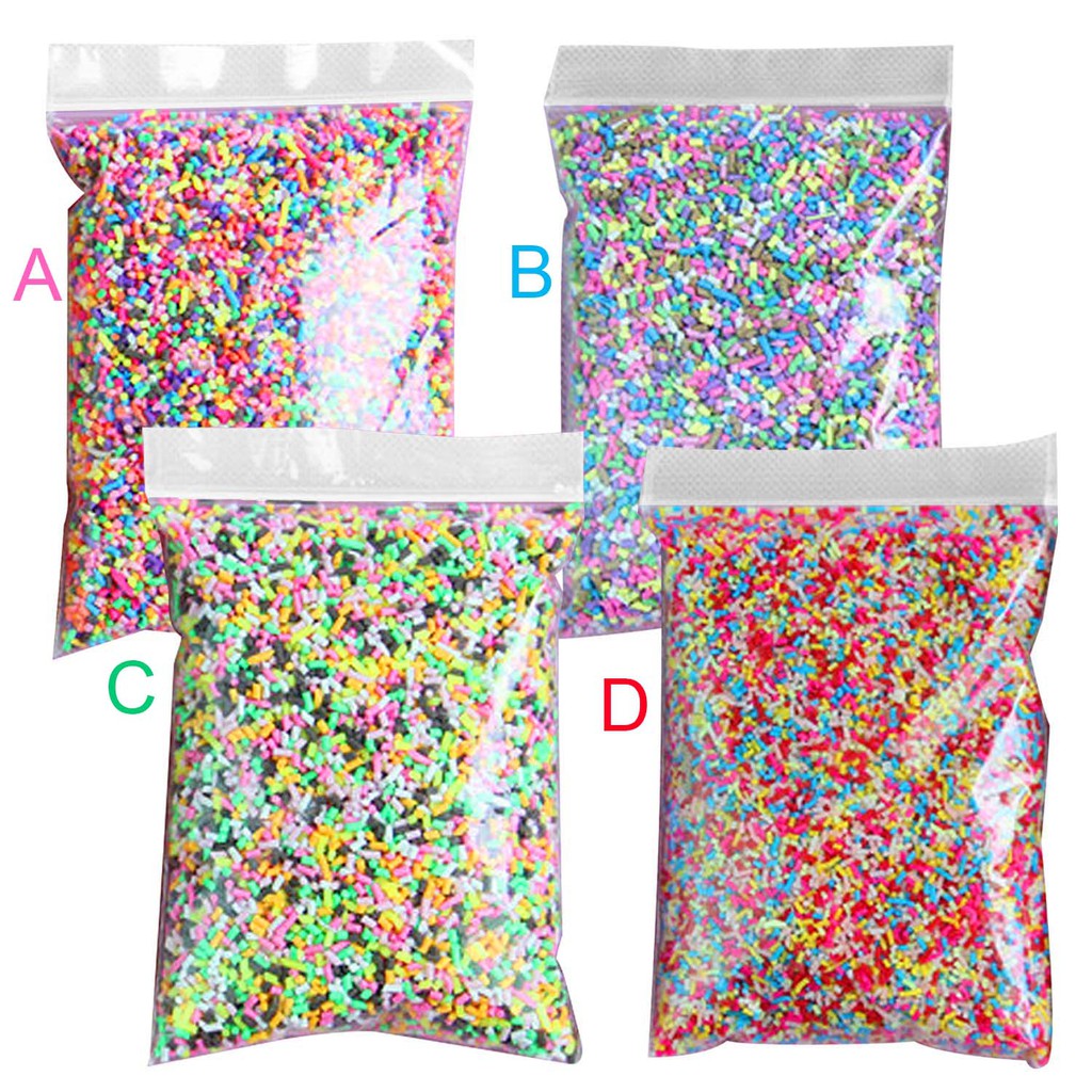 100g Diy Polymer Clay Colorful Fake Candy Sweets Sugar Sprinkles