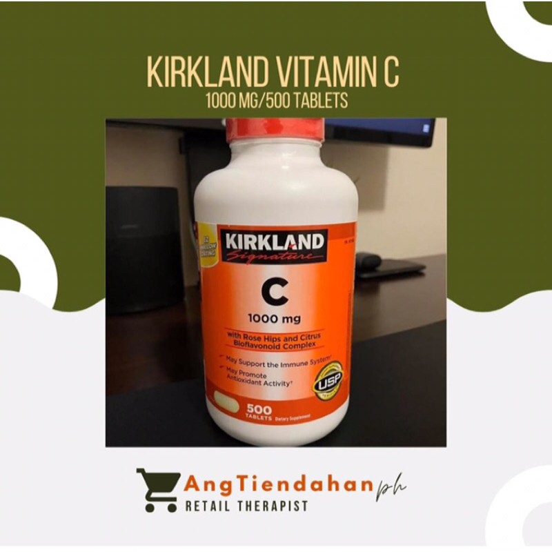 Kirkland Vitamin C 1000mg (500 tablets) Shopee Philippines