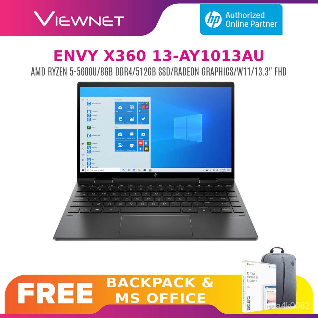 HP ENVY X360 13 AY1013AU AMD RYZEN 5 5600U 8GB 512GB SSD 13 3 FHD IPS