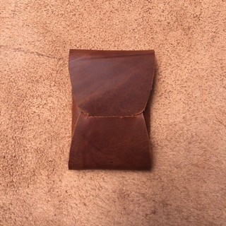 Full Grain Cow Leather Whole Cut Card Wallet