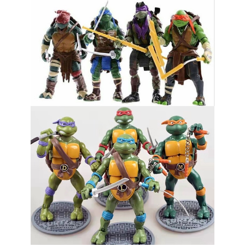 TMNT Teenage Mutant Ninja Turtles Set of 4,Set of 6 Ninja Turtle ...