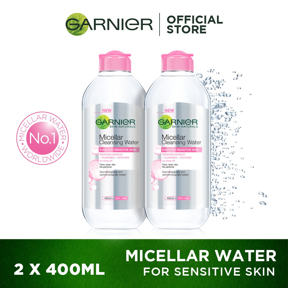 Garnier Micellar Cleansing Water Pink Skin Care Set [For
