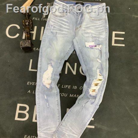 gray amiri jeans