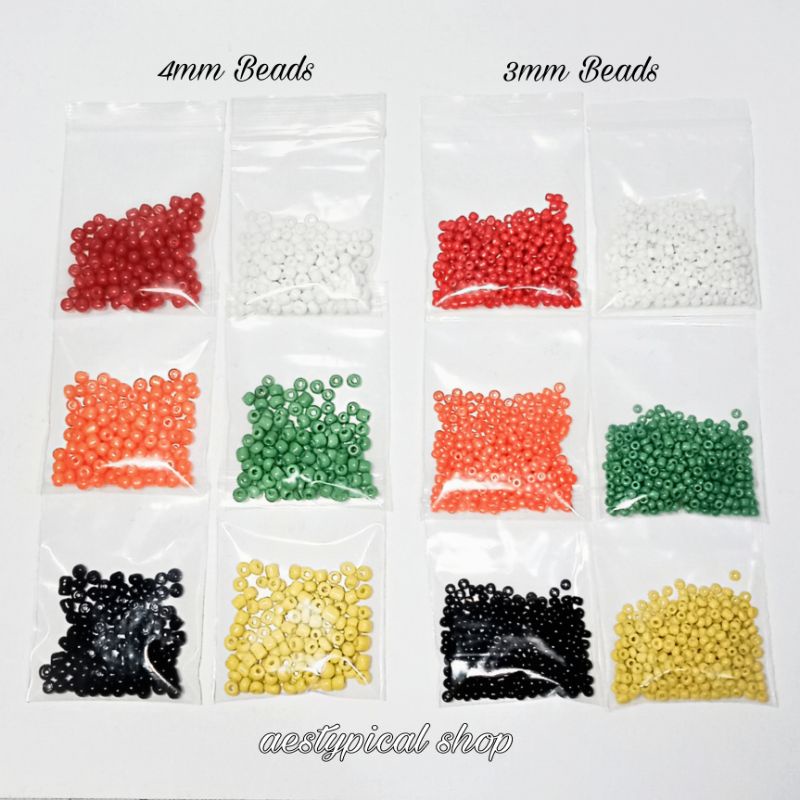 10g (3mm4mm) Seed Beads Shopee Philippines