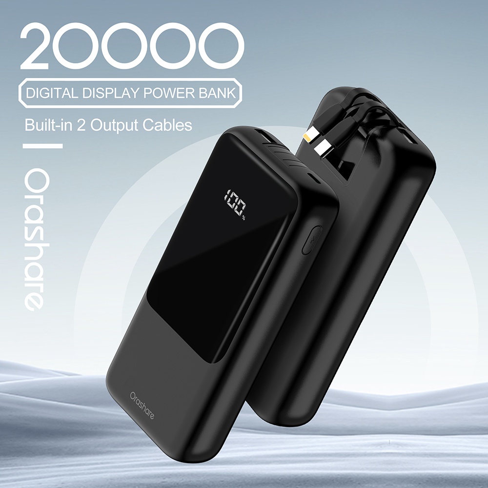 Orashare OH20 20000mAh powerbank Original ,Large Screen High Capacity