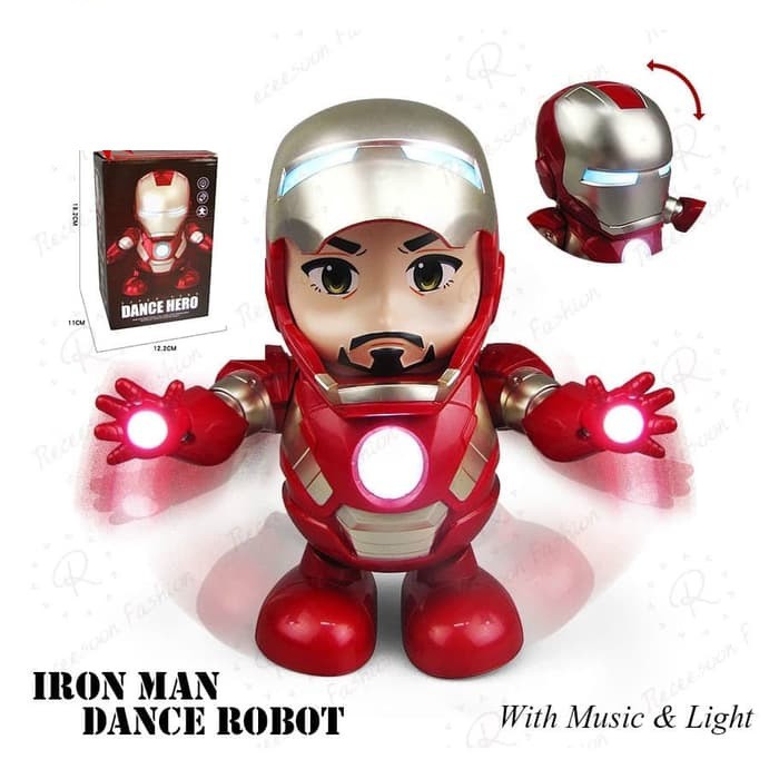 dancing robot iron man