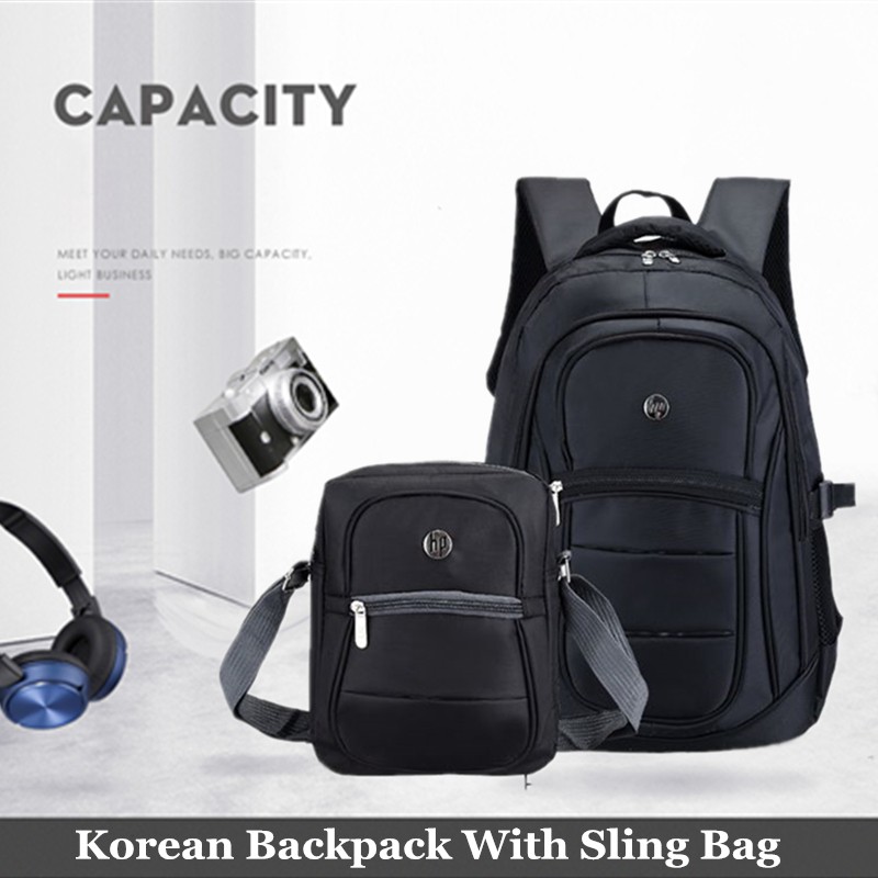 Samsonite Backpack Hp Bagpack Sling Bag 2 In 1 Big Capacity Backpack School Bag For Men Bags 1870 Shopee Philippines